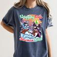 Boston Terrier Dog Christmas Snowman Winter Snow Women's Comfort Colors T-Shirt Denim