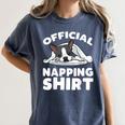 Boston Terrier Dog Official Sleeping Shirt Men Women Kids Women's Comfort Colors T-Shirt Denim