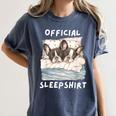 Boston Terrier Dog Official Sleepshirt Pajamas Nightgown Men Women Girls Kids Women's Comfort Colors T-Shirt Denim