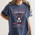 Boston Terrier Don't Mess With American Gentleman Dog Lover Women's Comfort Colors T-Shirt Denim