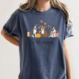 Boston Terrier Fall Pumpkin Tis The Season Autumn Women Women's Comfort Colors T-Shirt Denim