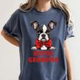 Boston Terrier Grandma Dog Lovers Puppy Bostie Owner Women's Comfort Colors T-Shirt Denim