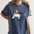 Boston Terrier Mom Bandana Boston Terrier Dog Women's Comfort Colors T-Shirt Denim