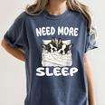 Cute Boston Terrier Need More Sleep Pajamas Nightgown Women's Comfort Colors T-Shirt Denim
