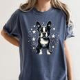 Dog Boston Terrier For Men Women Women's Comfort Colors T-Shirt Denim