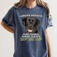 Labrador Retriever Lab Professional Human Trainer Women's Comfort Colors T-Shirt Denim