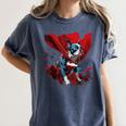 Super Power Superhero Boston Terrier Dog For Men Women Kids Women's Comfort Colors T-Shirt Denim
