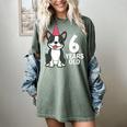6 Years Old Birthday Boston Terrier Dog Lover 6th Party Kid Women's Comfort Colors T-Shirt Berry
