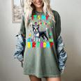 My Birthday Colorful Costume Boston Terrier Party Women's Comfort Colors T-Shirt Berry
