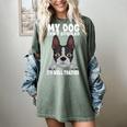 Boston Terrier American Gentleman Dog Lover I'm Well Trained Women's Comfort Colors T-Shirt Berry