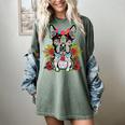 Boston Terrier Dia De Los Muertos Day Of The Dead Dog Skull For Men Women Kids Women's Comfort Colors T-Shirt Berry