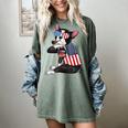 Boston Terrier Dog Merica 4th Of July Usa American Flag Men Women's Comfort Colors T-Shirt Berry