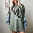 Boston Terrier Dog Motif Pet Illustration Boston Terrier For Men Women Kids Women's Comfort Colors T-Shirt Berry
