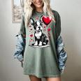 Boston Terrier Dog Valentine's Day Dog Owner Women's Comfort Colors T-Shirt Berry