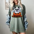 Boston Terrier Ghost Boo Halloween Kids Women's Comfort Colors T-Shirt Berry