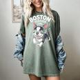 Boston Terrier Girl Cute Cartoon For Dog Owners Pet Terrier Women's Comfort Colors T-Shirt Berry