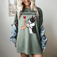 Boston Terrier Grandma Mother's Day Dog Mom Women's Comfort Colors T-Shirt Berry