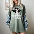 Boston Terrier Halloween Shirt Did Someone Say Treat Women's Comfort Colors T-Shirt Berry