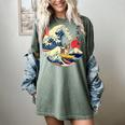 Boston Terrier Japanese Kanagawa Wave Surf Loyal Dog Men Women Kids Women's Comfort Colors T-Shirt Berry