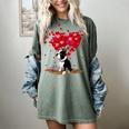 Boston Terrier Lover Heart Shape Boston Terrier Valentine Women's Comfort Colors T-Shirt Berry