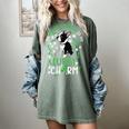 My Boston Terrier Is My Lucky Charm Paw Dog St Patrick's Day Women's Comfort Colors T-Shirt Berry