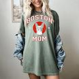 Boston Terrier Mom Dog Mother Women's Comfort Colors T-Shirt Berry