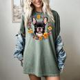 Boston Terrier Mom Floral Bostie Dog Lover Flowers Cute Women's Comfort Colors T-Shirt Berry