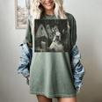 Boston Terrier Selfie With Ghosts Halloween Dog Lover Women's Comfort Colors T-Shirt Berry