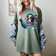 Boston Terrier Selfie Statue Of Liberty 4th Of July American Women's Comfort Colors T-Shirt Berry