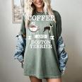 Boston Terrier Shirt Coffee And Boston Terrier Cute Dog For Men Women Girls Kids Women's Comfort Colors T-Shirt Berry