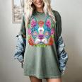 Boston Terrier Sugar Skull Dog Day Of The Dead Women's Comfort Colors T-Shirt Berry