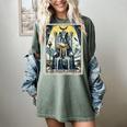 Boston Terrier Tarot Card Dog Women's Comfort Colors T-Shirt Berry