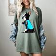 Boston Terrier Tattoos I Love Mom Women's Comfort Colors T-Shirt Berry