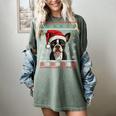 Boston Terrier Ugly Christmas Sweater Xmas For Adults Kids Women's Comfort Colors T-Shirt Berry