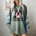 Boston Terrier Will Find And Lick You Bostie Mom Women's Comfort Colors T-Shirt Berry