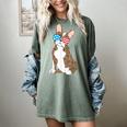 Brindle Boston Terrier Dog Patriotic Shirt USA Flag Women's Comfort Colors T-Shirt Berry