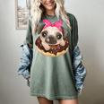 Cute Pug Shirt Donut Girls Dog Women's Comfort Colors T-Shirt Berry
