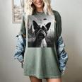 Dog Mom Dad Alien Selfie Boston Terrier UFO For Men Women Women's Comfort Colors T-Shirt Berry