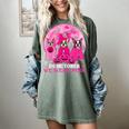 Ghost And Witch Boston Terrier Dog In October We Wear Pink Women's Comfort Colors T-Shirt Berry