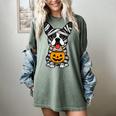 Halloween Dog Boston Terrier Mummy Costume Men Women Kids Women's Comfort Colors T-Shirt Berry