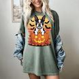 Halloween Retro Boston Terrier Women's Comfort Colors T-Shirt Berry