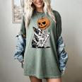 Halloween Skeleton Boston Terrier Women's Comfort Colors T-Shirt Berry