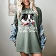 Just a Woman Who Loves Her Boston Terrier Cute Dog Mom Women's Comfort Colors T-Shirt Berry