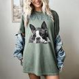 Love Is Boston Terrier Bostie Women's Comfort Colors T-Shirt Berry