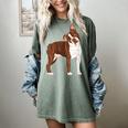 Red Boston Terrier Dog Women's Comfort Colors T-Shirt Berry