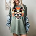 Retro Sunset Sunglasses Boston Terrier Boston Bull Bostie Women's Comfort Colors T-Shirt Berry