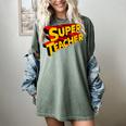 Super Teacher SuperTeacher Women&#x27;s Comfort Colors T-Shirt Berry