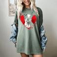 Valentine's Day Boston Terrier Dog Women's Comfort Colors T-Shirt Berry