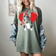Valentine's Day Boston Terrier Heart Women's Comfort Colors T-Shirt Berry