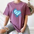 Bavarian Flag As Heart Blue Diamond Bavaria Women's Comfort Colors T-Shirt Moss